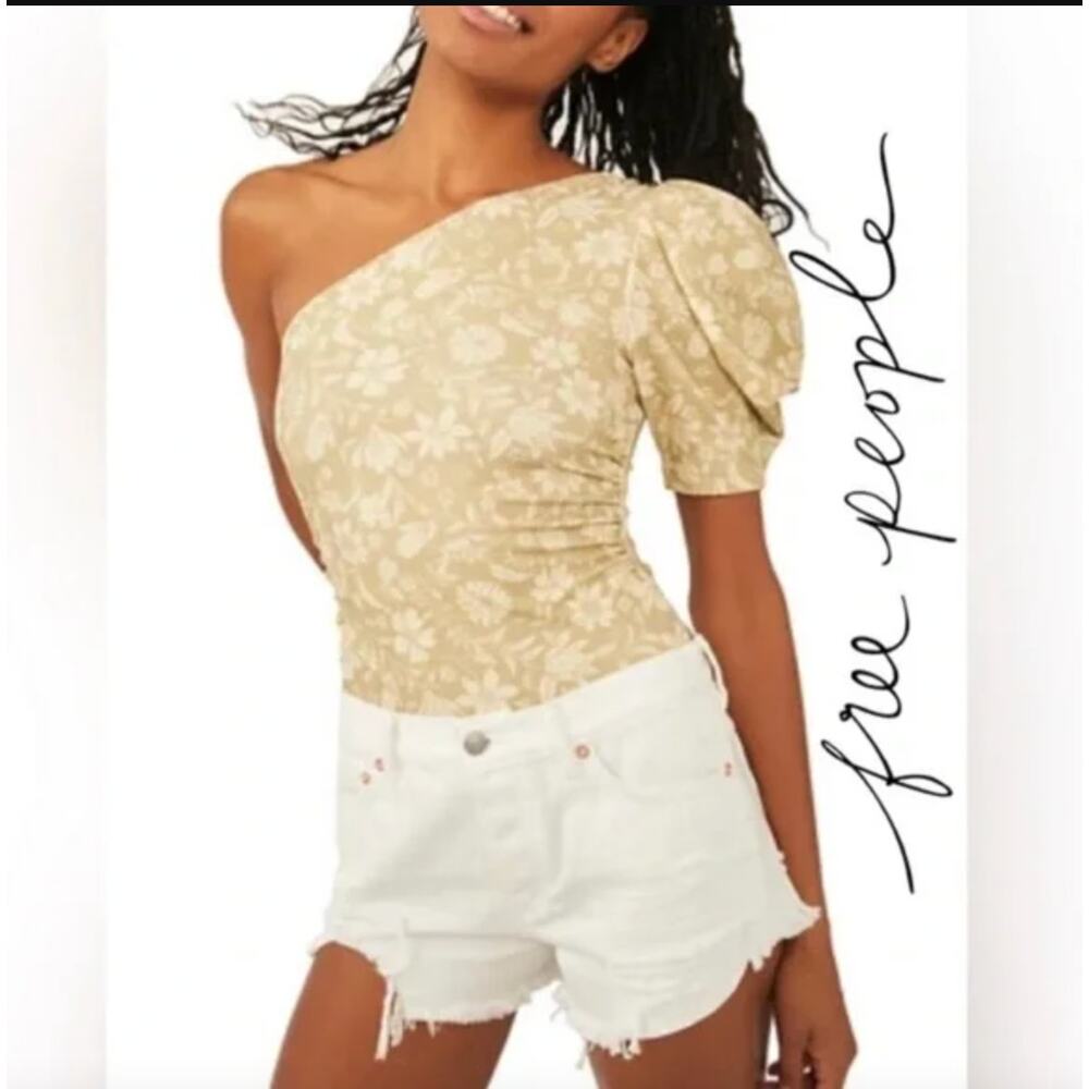 Free People - Somethin’ Bout You Bodysuit  - Cactus Combo - Medium - NWT